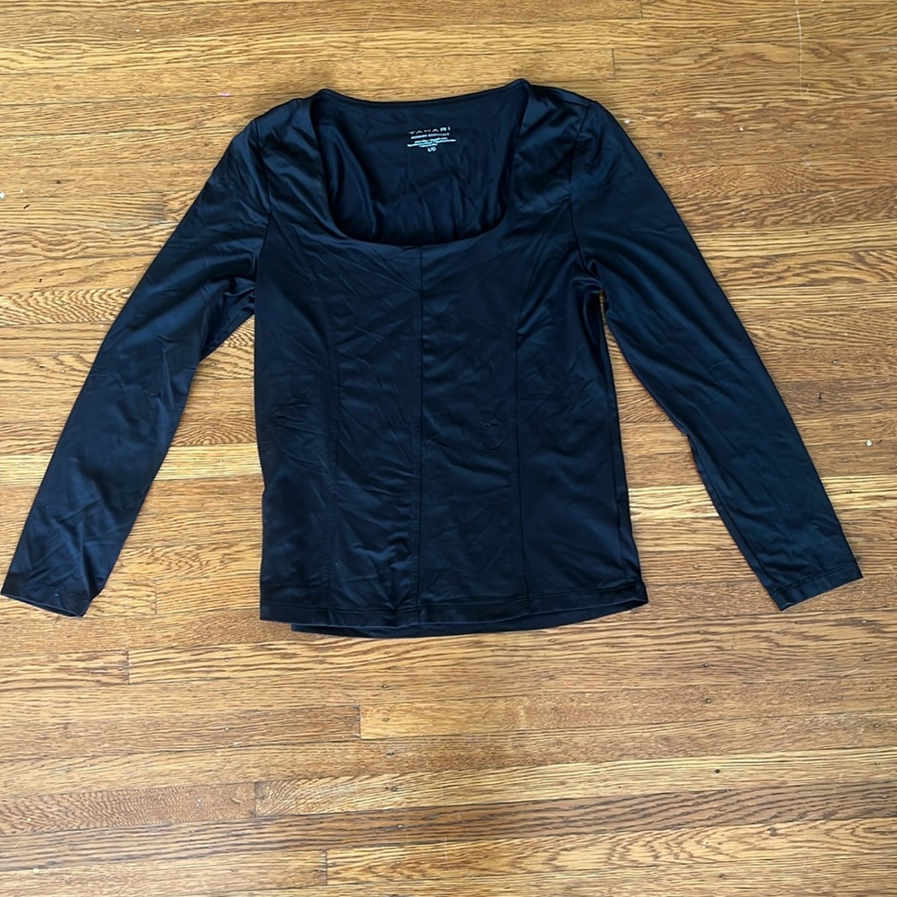 Black tahari long sleeved shirt